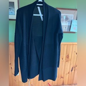 Black Lululemon Split Back Cardigan